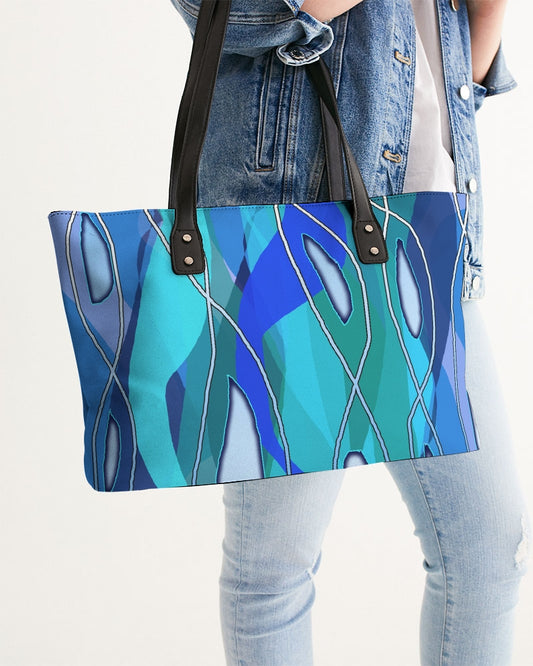 Wavy Blue Stylish Tote