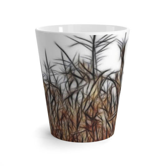 Cornfield on White Latte Mug