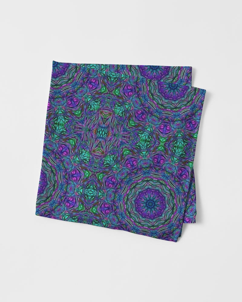 Blue Green Purple Kaleidoscope Bandana Set