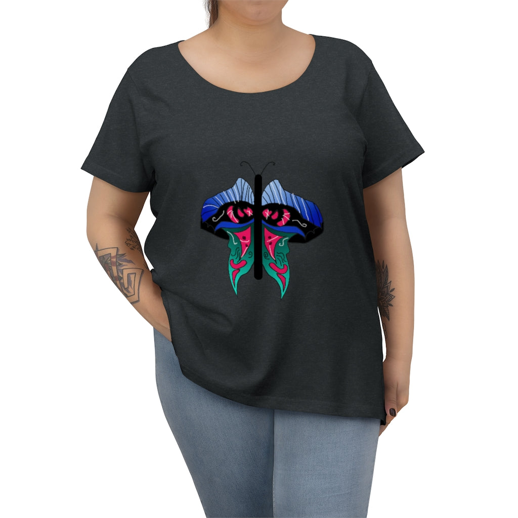 Butterfly 2 Women's Curvy Tee