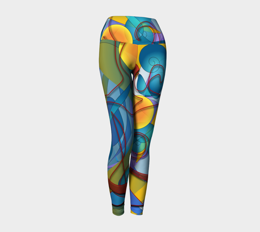 Geometry Collage Yoga Leggings