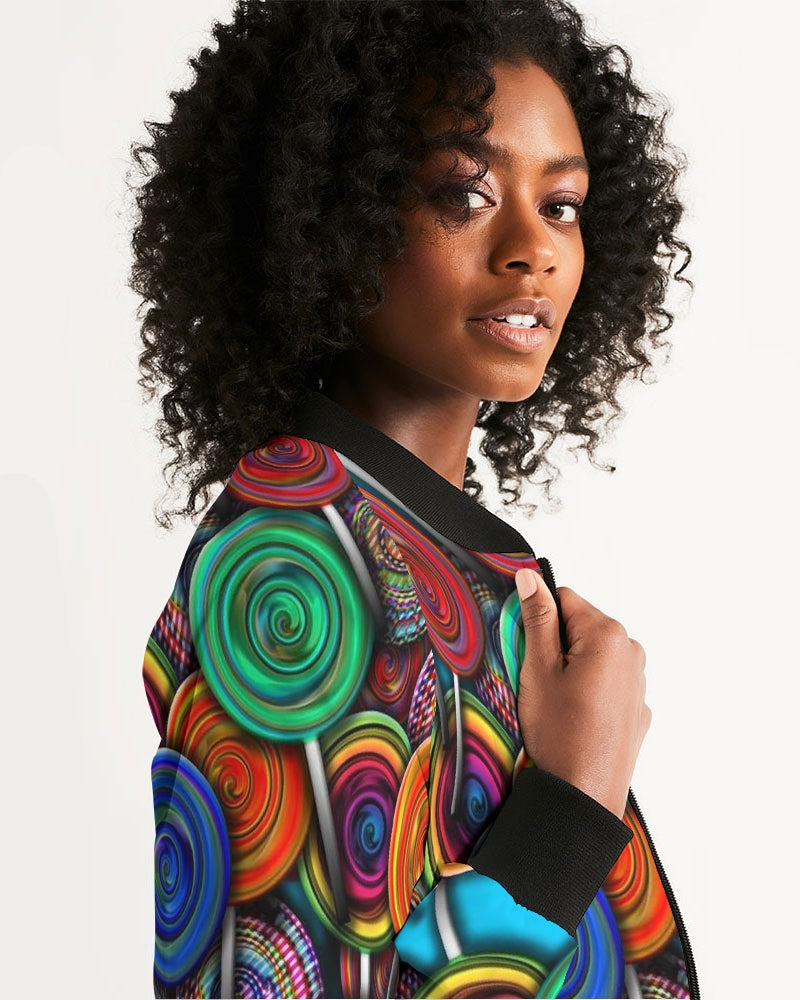Colorful Lollipops Women's Bomber Jacket