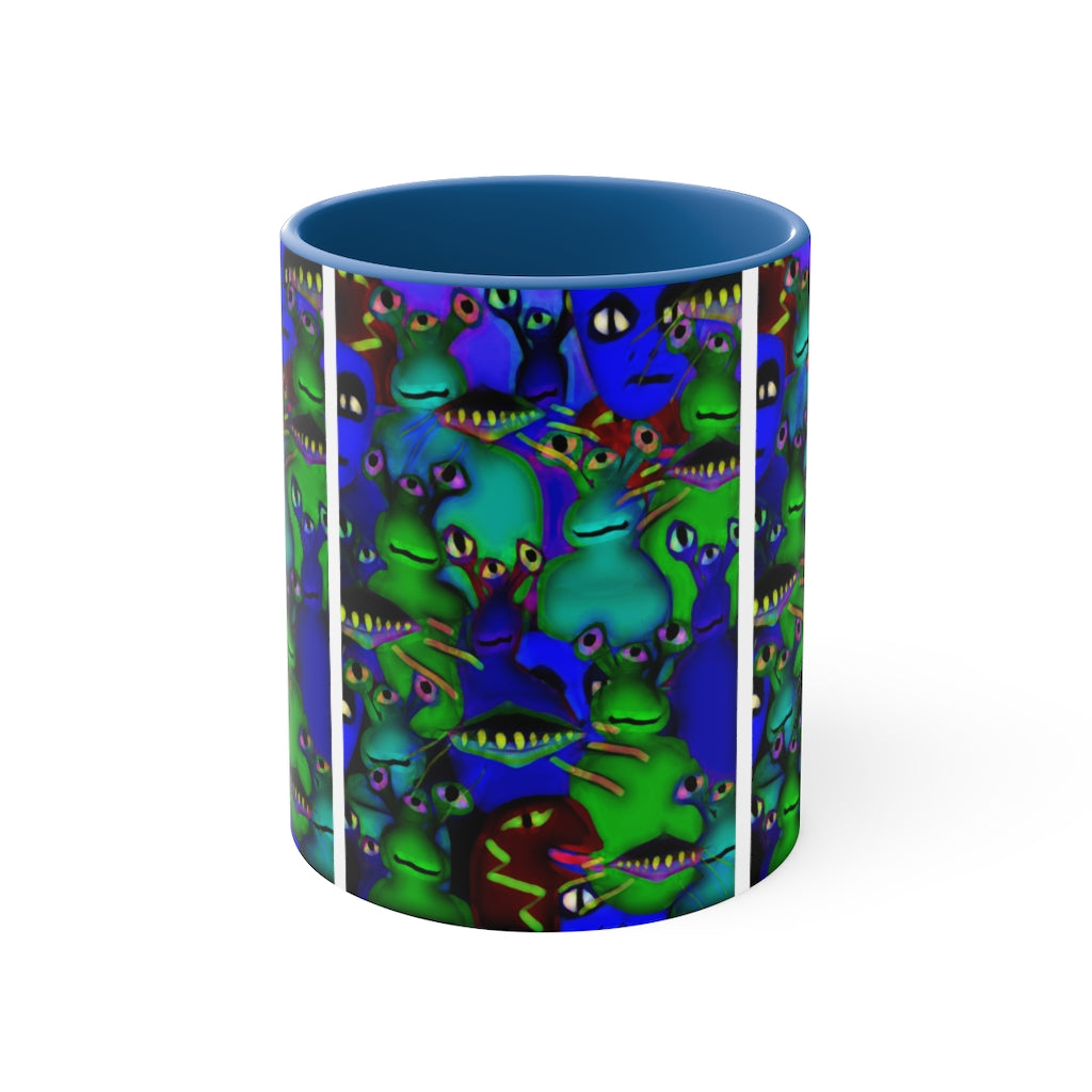 Aliens Collage Accent Coffee Mug, 11oz