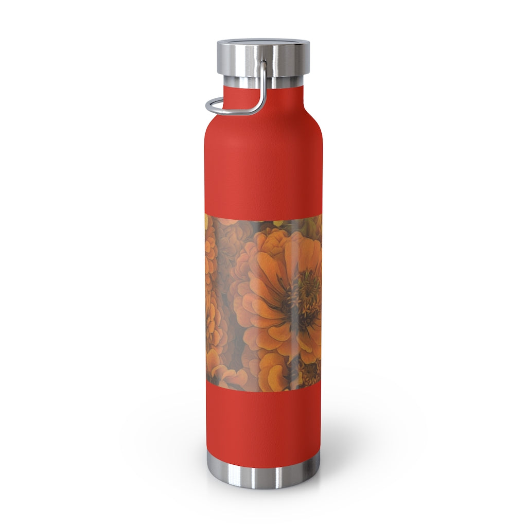Yellow Zinnias 22oz Vacuum Insulated Bottle