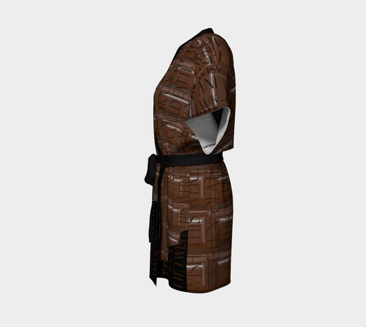Chocolate Bar Kimono Robe