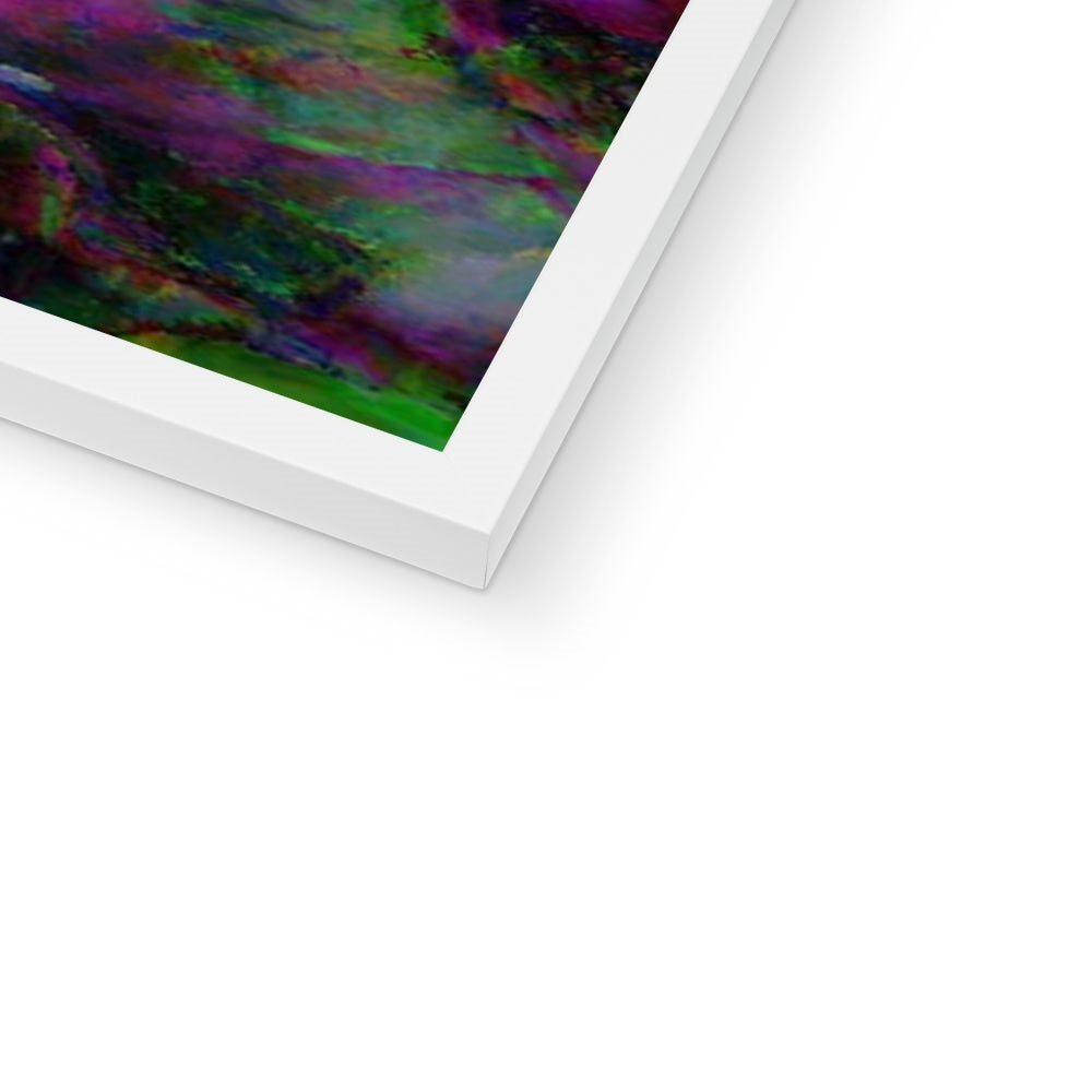 Abstract Pink Carnations Framed Print