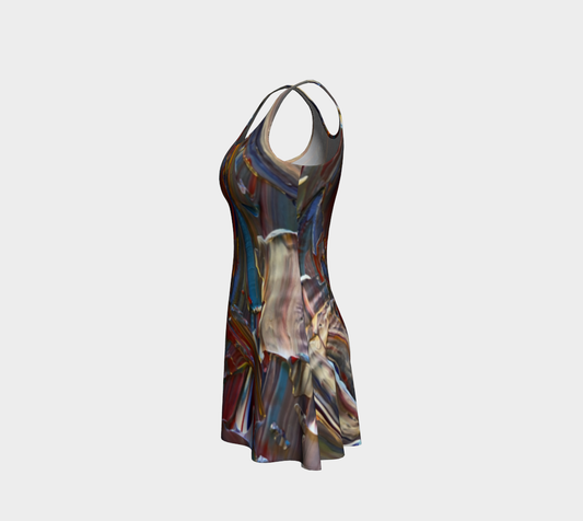 Wishing For Blue Flare Dress