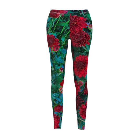 Red Mums Women's Cut & Sew Casual Leggings