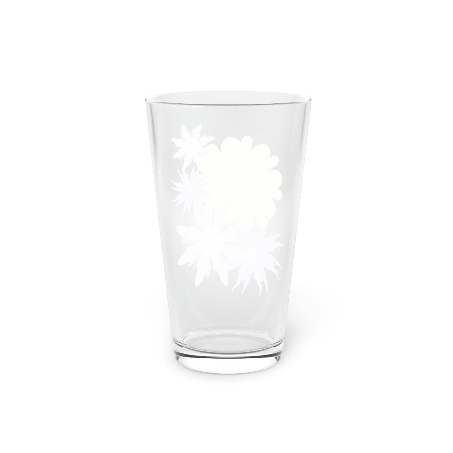 Fanciful Flowers 2 Pint Glass, 16oz