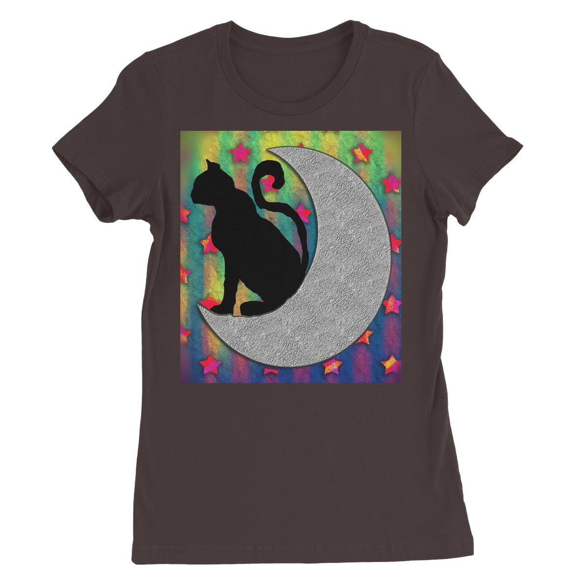 Cat On A Moon Women's Favourite T-Shirt