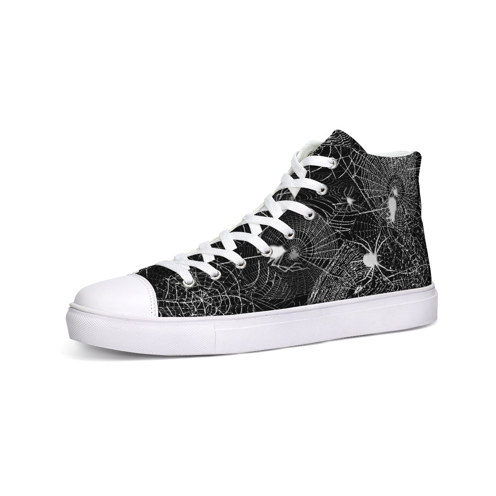 Spider Webs Hightop Canvas Shoe