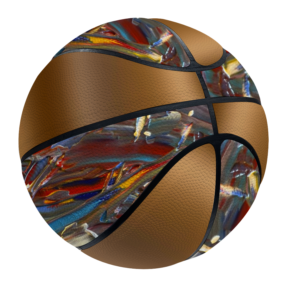 Coffee and Paint Customized Basketball for All Ages and Levels Custom Full Pads Personalized Basketball