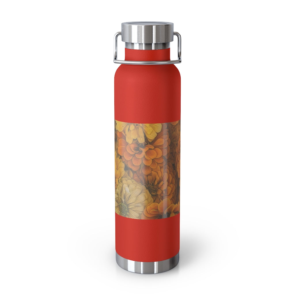 Yellow Zinnias 22oz Vacuum Insulated Bottle