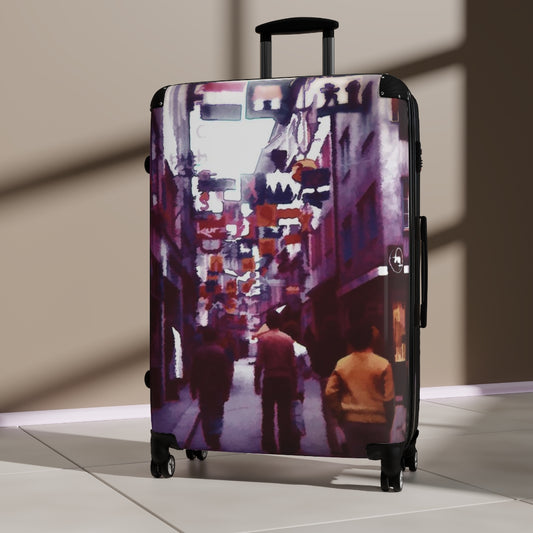Vintage City Market Suitcases