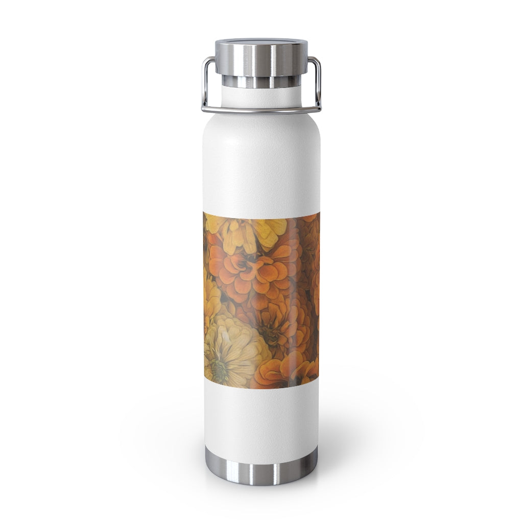 Yellow Zinnias 22oz Vacuum Insulated Bottle