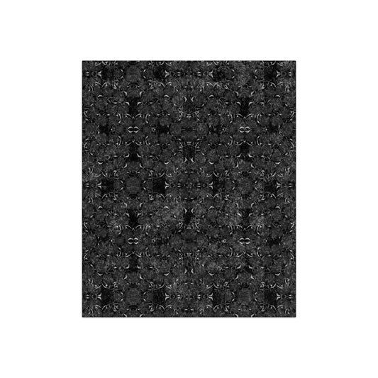 Black Roses Crushed Velvet Blanket