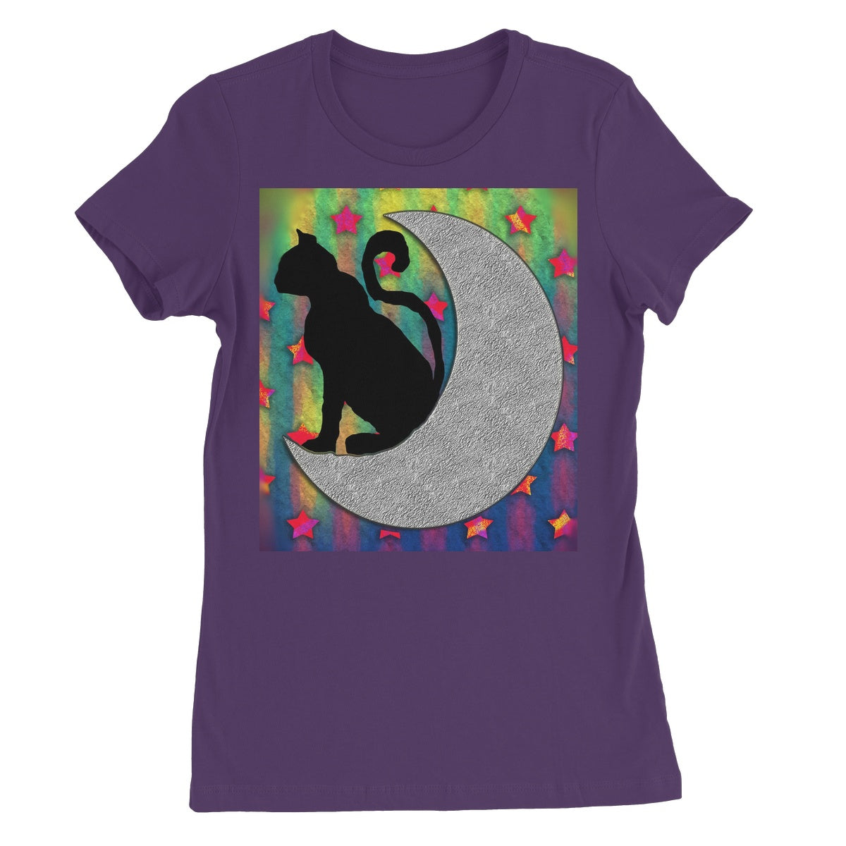 Cat On A Moon Women's Favourite T-Shirt