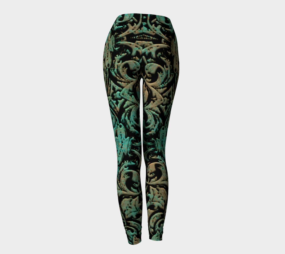 Vintage Copper Patina Leggings