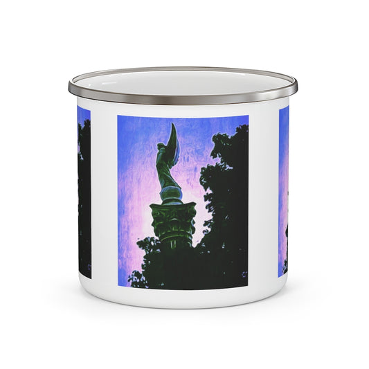 Samothrace Statue Enamel Camping Mug