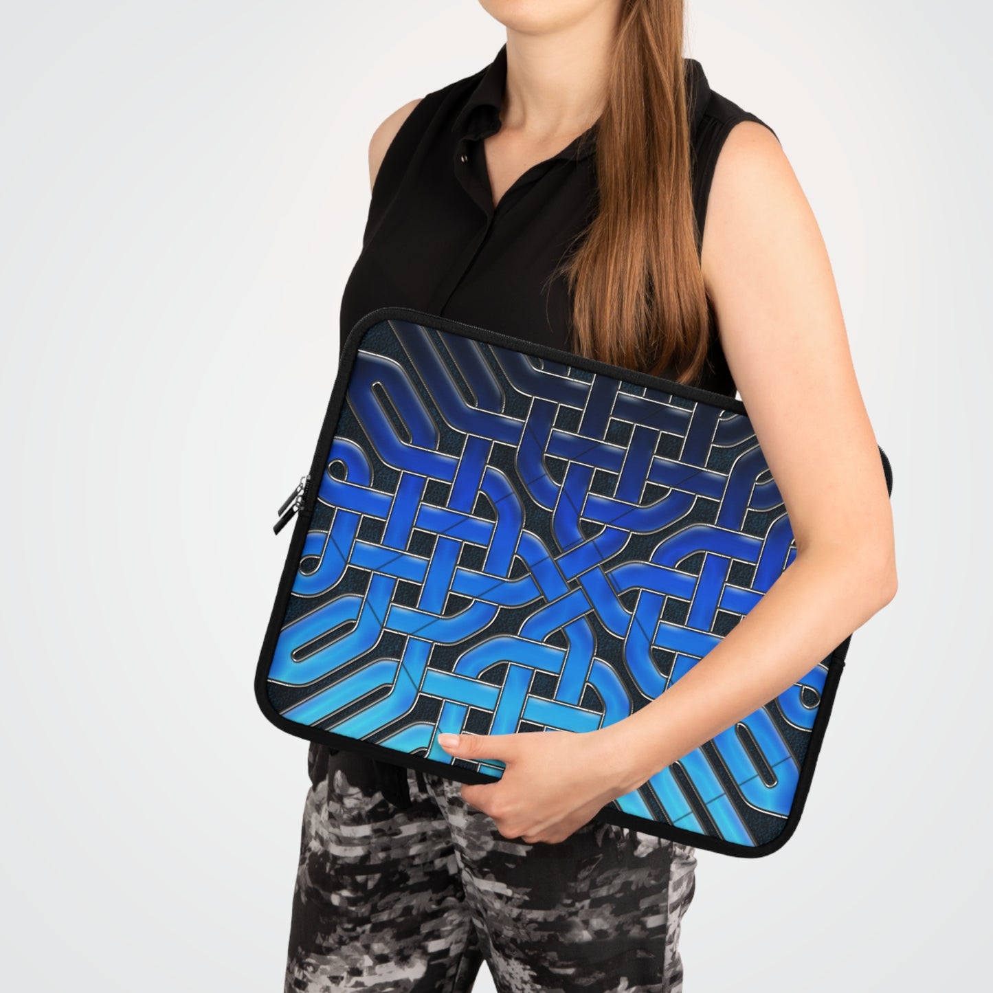 Blue Celtic Glass Laptop Sleeve