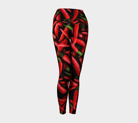 Red Chili Peppers Yoga Leggings