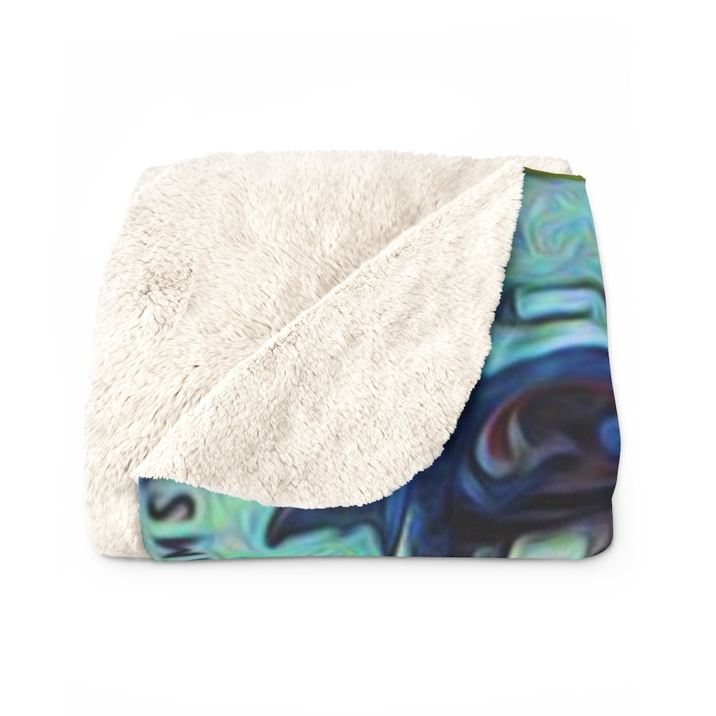 Music Cart Netherlands Sherpa Fleece Blanket