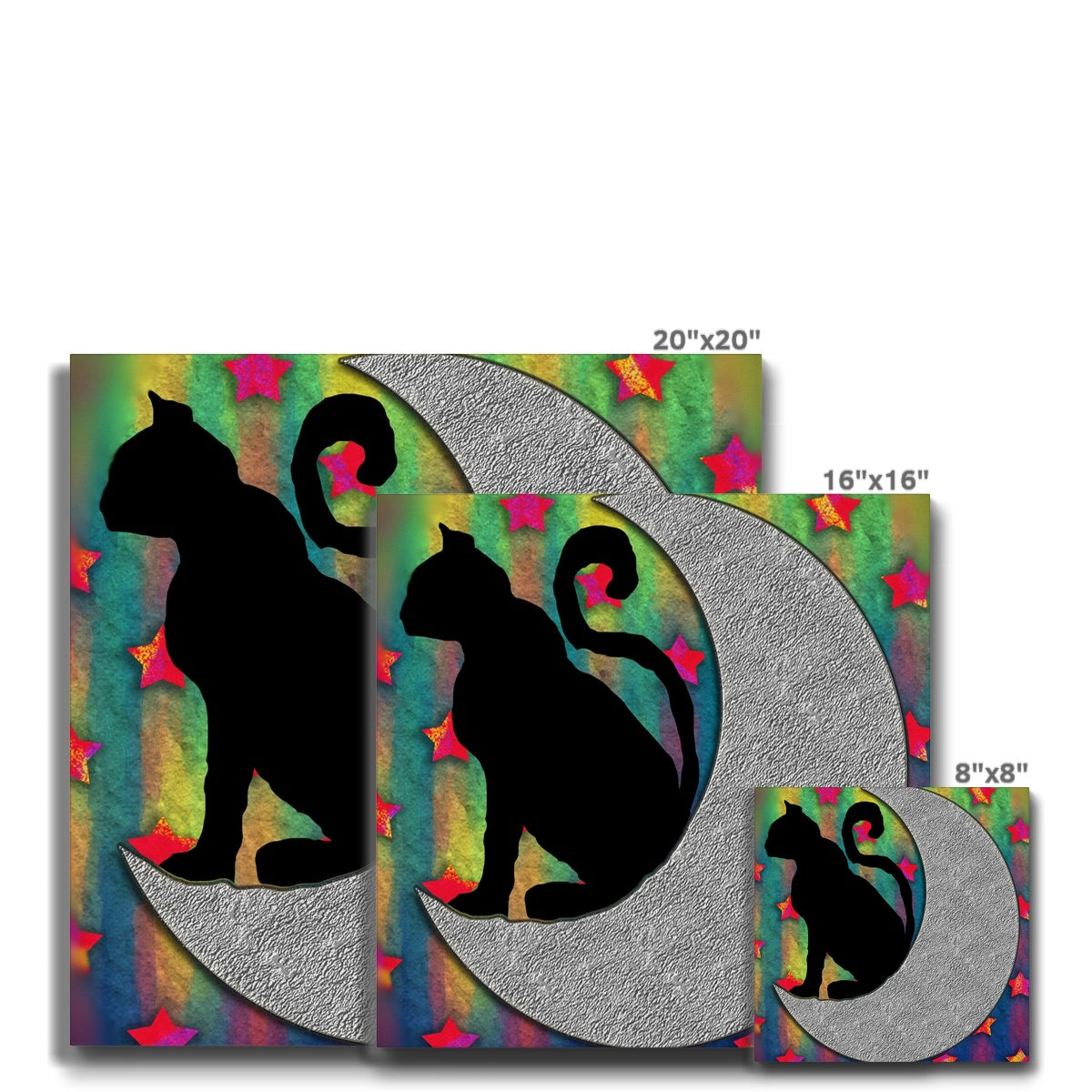 Cat On A Moon Eco Canvas