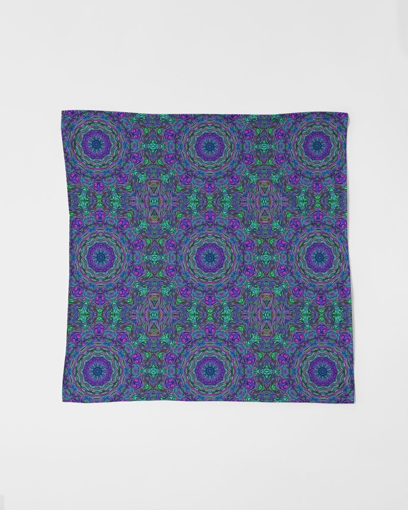 Blue Green Purple Kaleidoscope Bandana Set