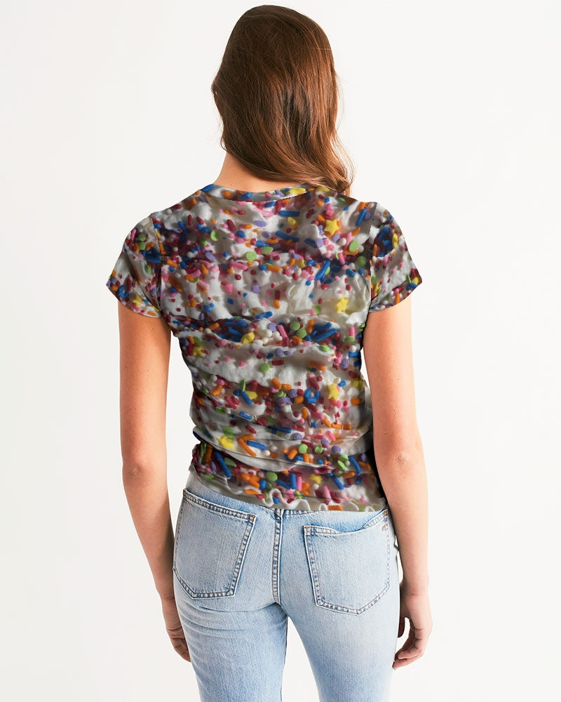 Rainbow Sprinkles On Whipped Cream Women's Tee