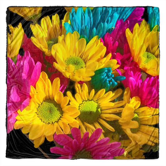 Spring Daisies Throw Blanket