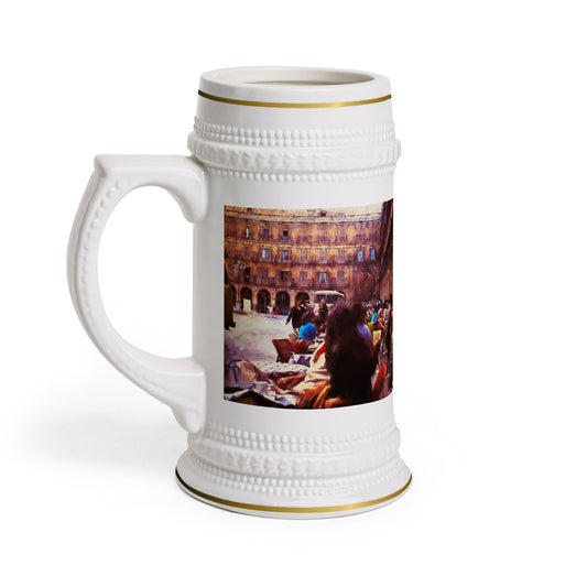 Vintage Travel Outdoor Cafe Stein Mug