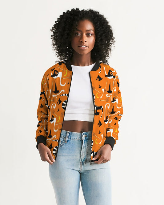 Witch Hats and Brooms Women's Bomber Jacket