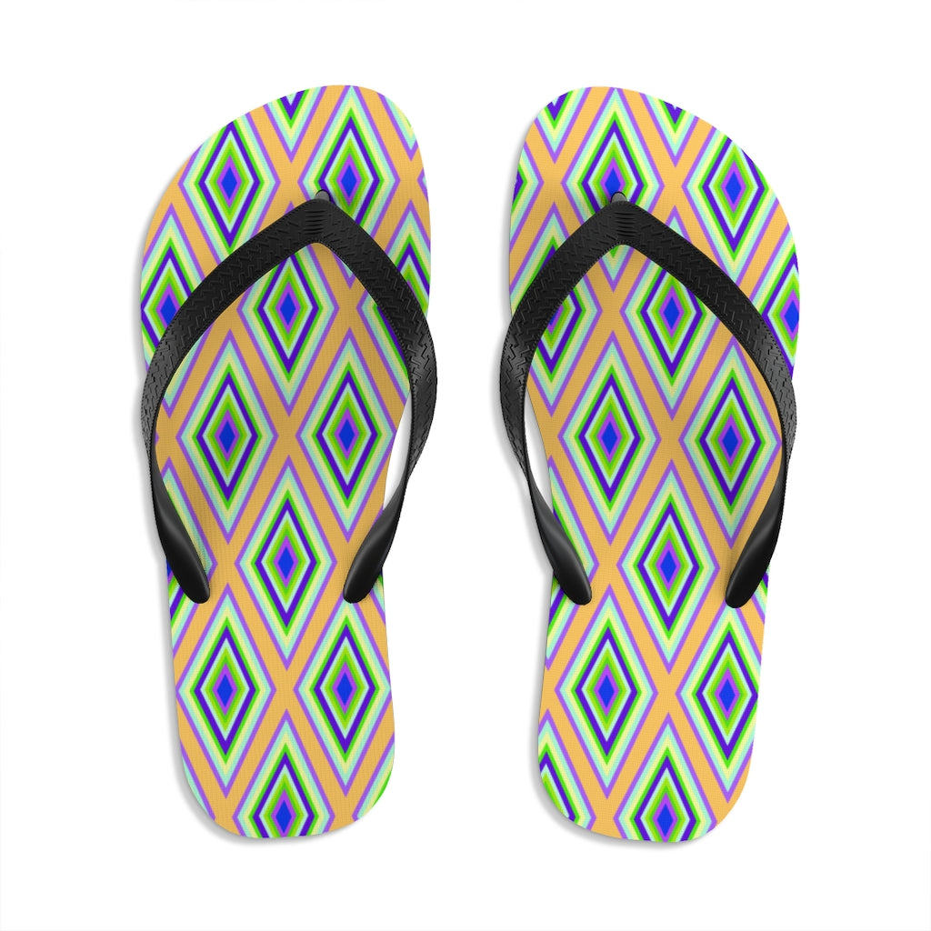 Colorful diamonds Variation 1 Unisex Flip-Flops