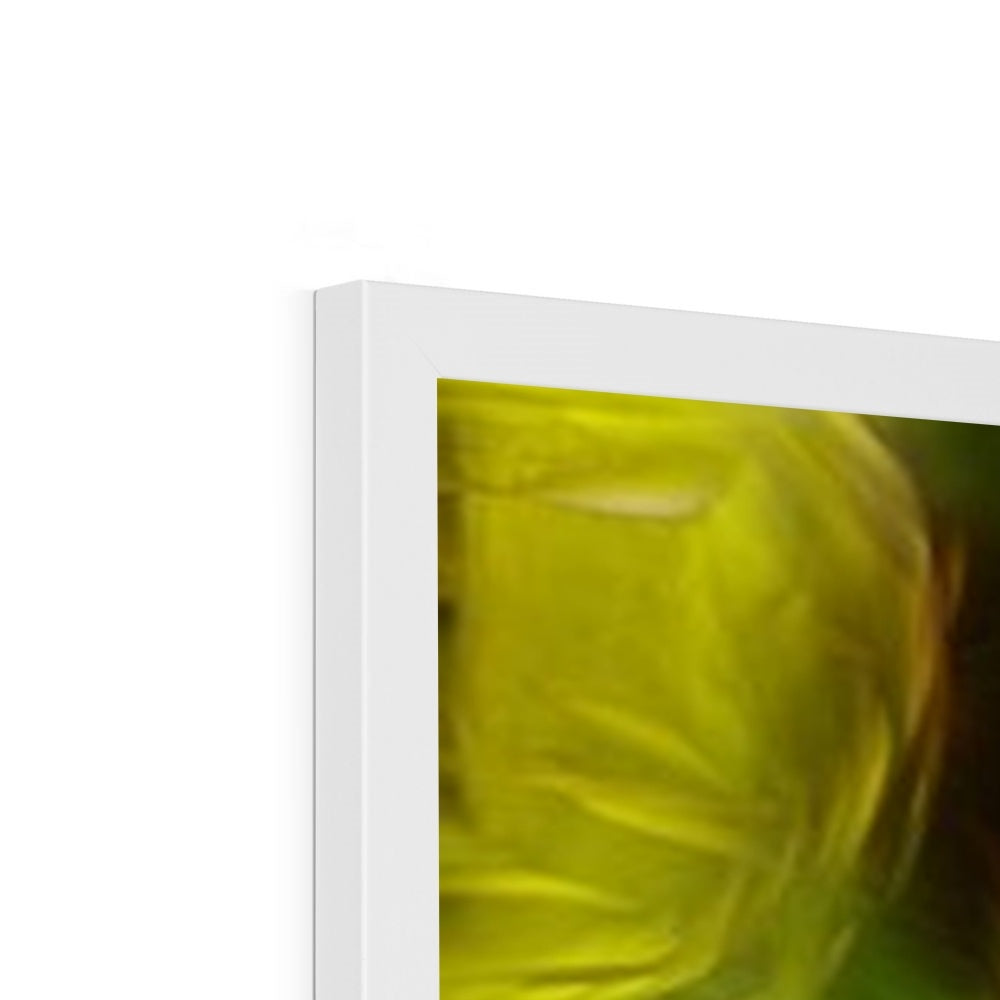 Abstract Yellow Daffodils Framed Print