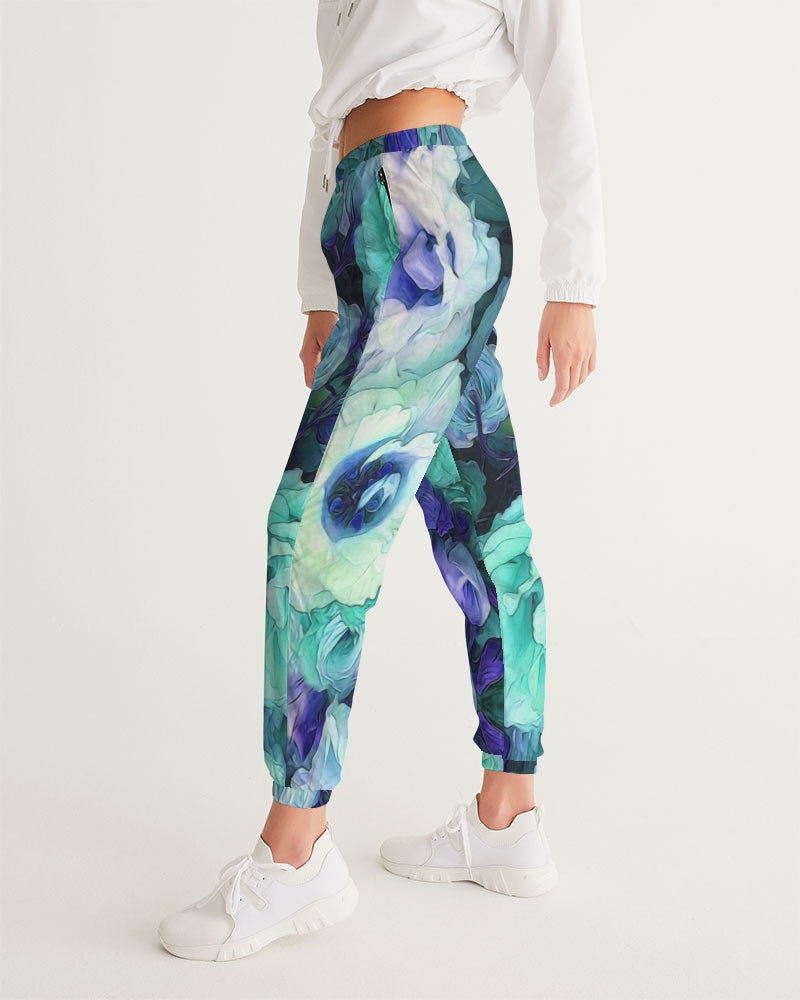 Aqua Flowers Women's Track Pants