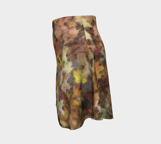 Light October Leaves Flare Skirt