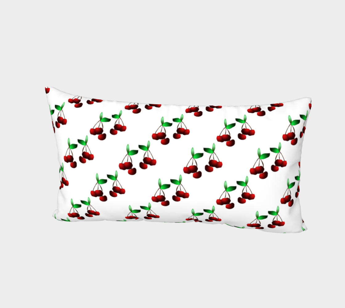 Cherries Pattern Bed Pillow Sham