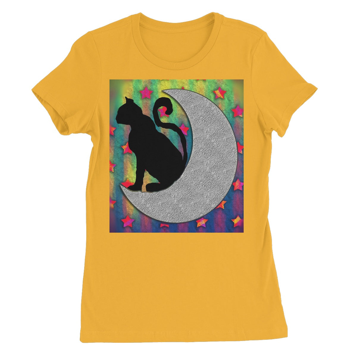 Cat On A Moon Women's Favourite T-Shirt