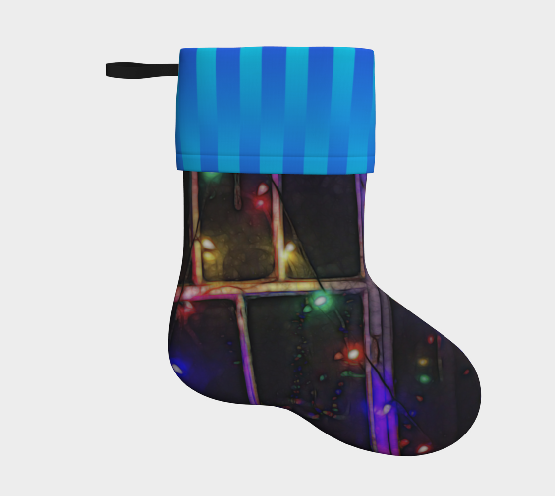 Christmas Lights Refract Stocking