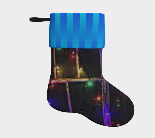 Christmas Lights Refract Stocking