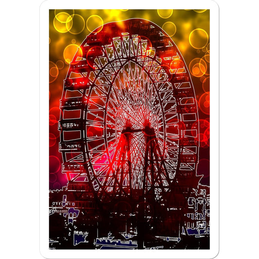 Bokeh Light Ferris Wheel Sticker