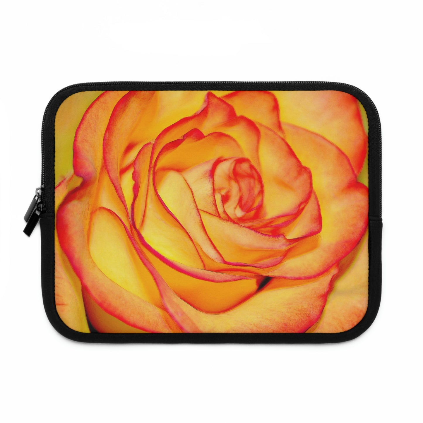 Bright Orange Rose Laptop Sleeve