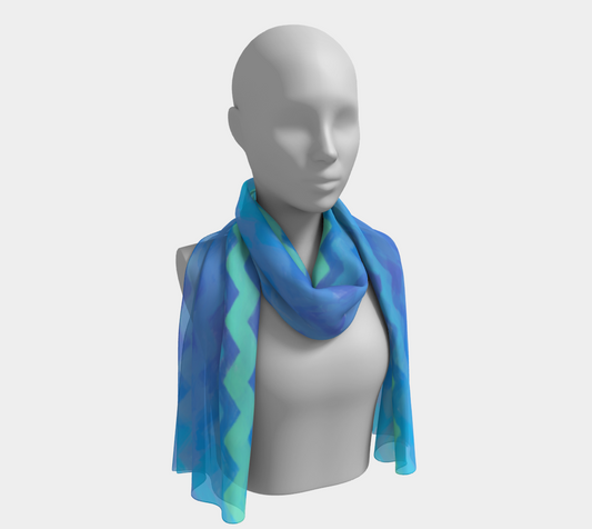 Mermaid Stripe Long Scarf