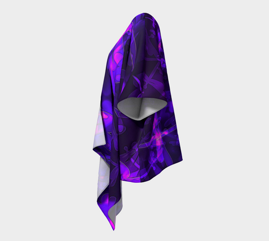 Bokeh Light dragon Flies Draped  Kimono