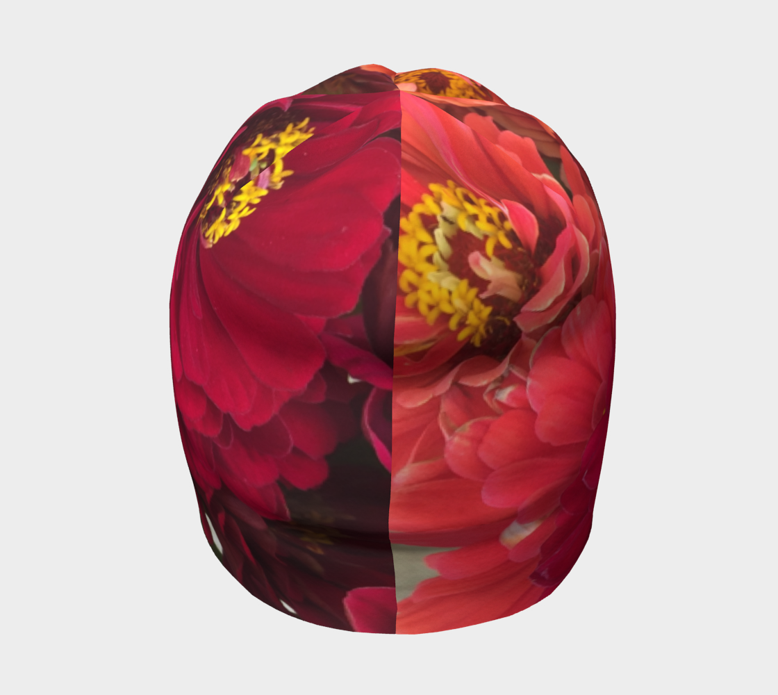 Peach and Pink Zinnias Hat