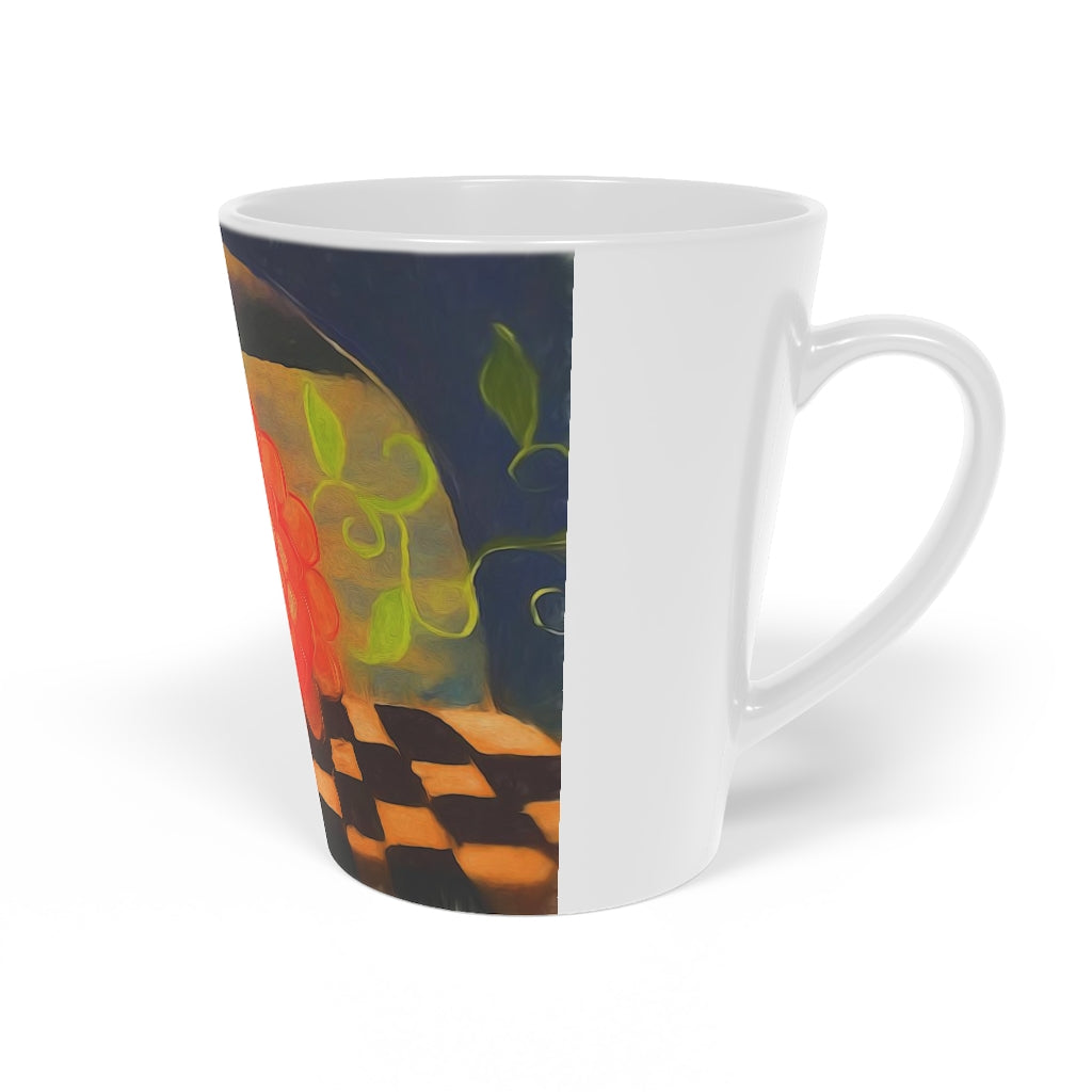 Flower In Tunnel Latte Mug, 12oz