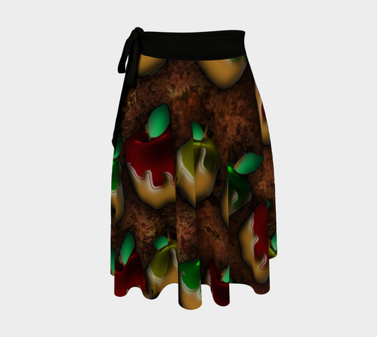 Caramel Apples Wrap Skirt