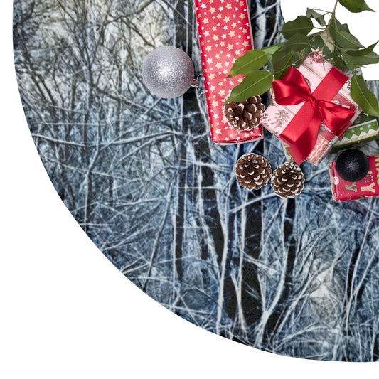 4 oclock Winter Landscape Christmas Tree Skirts