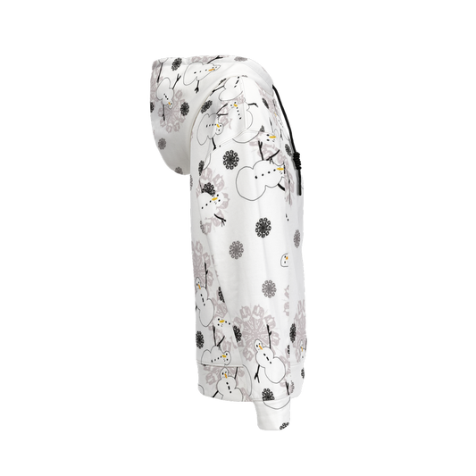 Snowman Pattern Women’s Relaxed Fit Hoodie