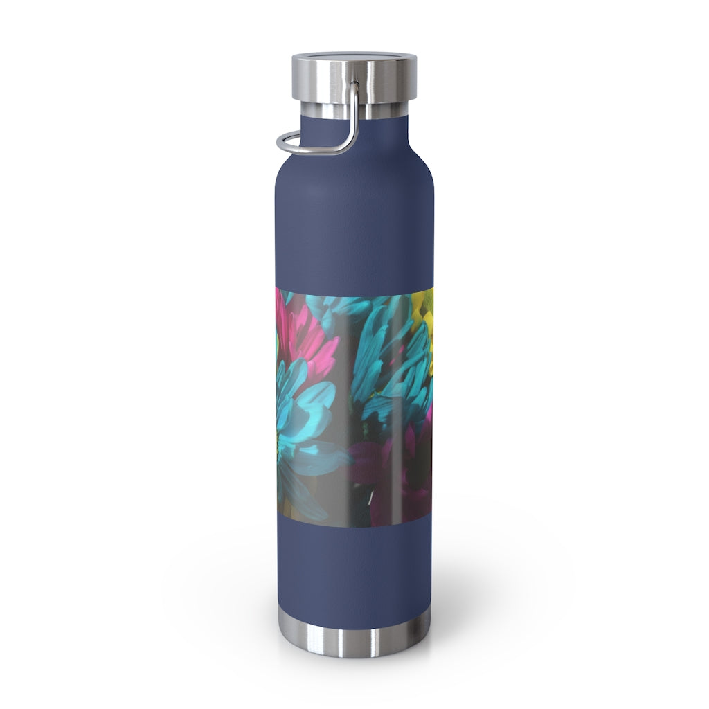 Raw Flowers 4 22oz Vacuum Insulated Bottle
